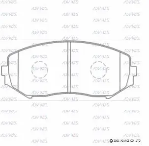 Brake Pad Set, disc brake (H1N040)
