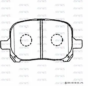 Brake Pad Set, disc brake (A1N097)