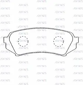 Brake Pad Set, disc brake (A2N004)