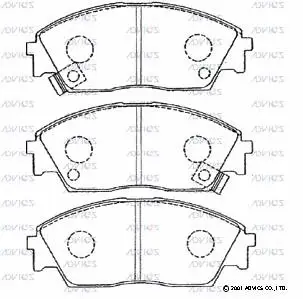 Brake Pad Set, disc brake (SN410P)