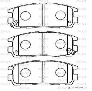 Brake Pad Set, disc brake (J2N009)