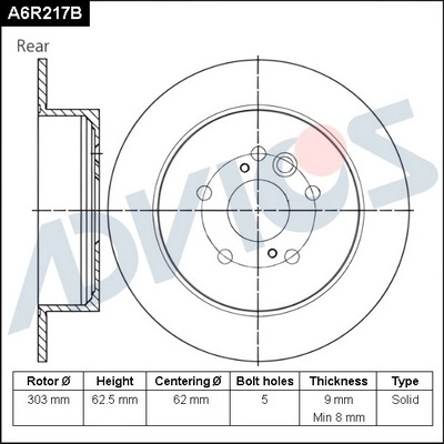 Brake Disc (A6R217B)