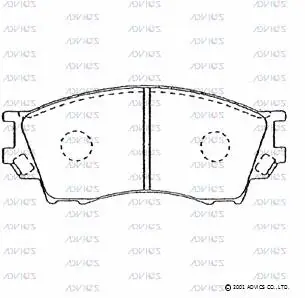 Brake Pad Set, disc brake (SN846)