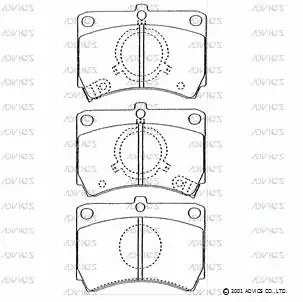 Brake Pad Set, disc brake (SN240P)