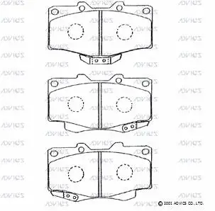 Brake Pad Set, disc brake (A1N029)