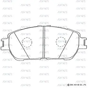 Brake Pad Set, disc brake (SN892)