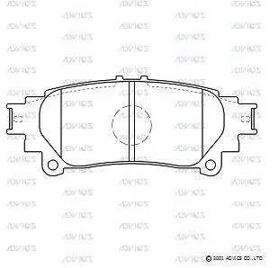 Brake Pad Set, disc brake (A2N194)