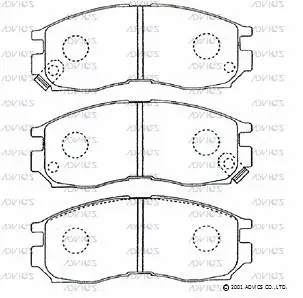 Brake Pad Set, disc brake (D1N035)