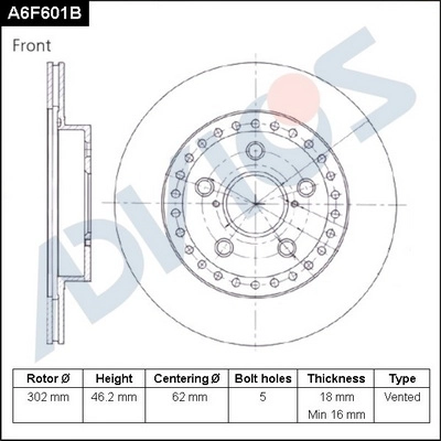 Brake Disc (A6F601B)