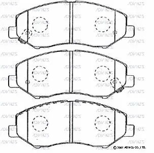 Brake Pad Set, disc brake (SN571P)