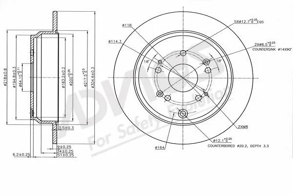 Brake Disc (C6R080B)