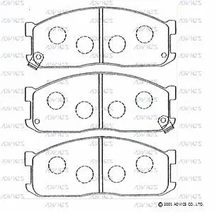Brake Pad Set, disc brake (E1N009)