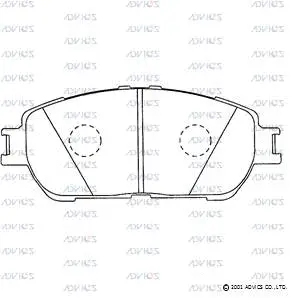 Brake Pad Set, disc brake (SN909)