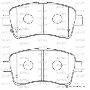 Brake Pad Set, disc brake (SN684P)