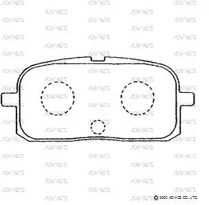 Brake Pad Set, disc brake (A2N040)