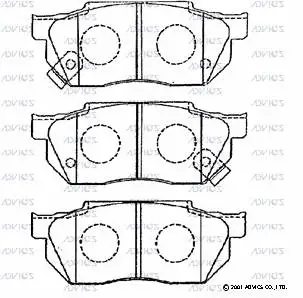 Brake Pad Set, disc brake (SN432P)