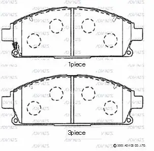 Brake Pad Set, disc brake (SN899P)