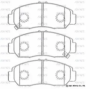 Brake Pad Set, disc brake (SN443P)