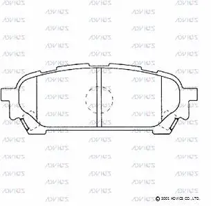Brake Pad Set, disc brake (F2N016)