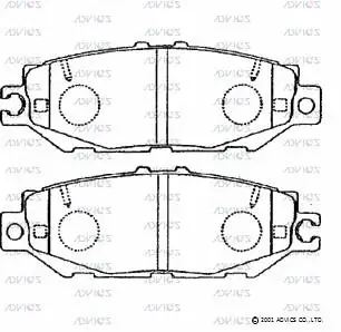 Brake Pad Set, disc brake (A2N058)