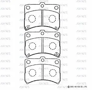 Brake Pad Set, disc brake (SN103P)