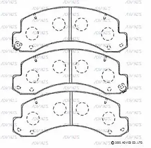 Brake Pad Set, disc brake (SN879P)