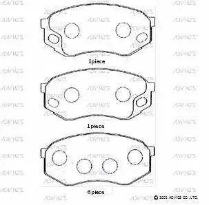 Brake Pad Set, disc brake (SN279E)