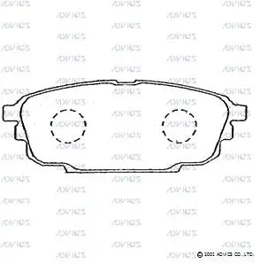 Brake Pad Set, disc brake (E2N043)