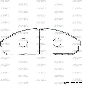 Brake Pad Set, disc brake (SN566)