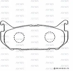 Brake Pad Set, disc brake (SN656)