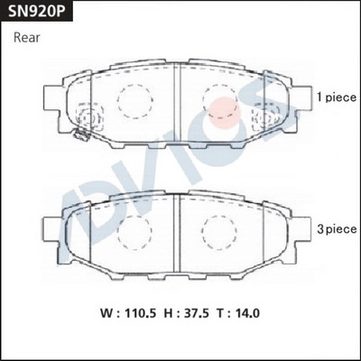 Brake Pad Set, disc brake