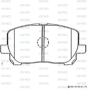 Brake Pad Set, disc brake (SN890)