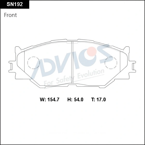 Brake Pad Set, disc brake (SN192)