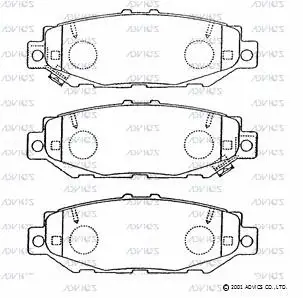 Brake Pad Set, disc brake (SN661P)