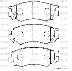 Brake Pad Set, disc brake (SN803P)