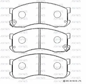 Brake Pad Set, disc brake (SN275P)