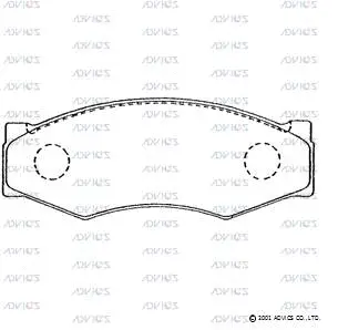Brake Pad Set, disc brake (B1N003)