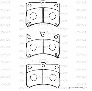 Brake Pad Set, disc brake (SN145P)