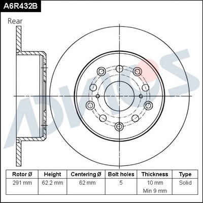 Brake Disc (A6R432B)
