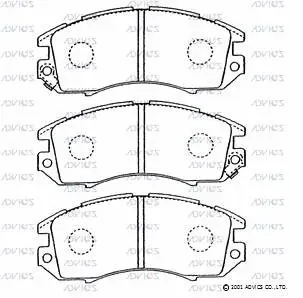Brake Pad Set, disc brake (SN794P)