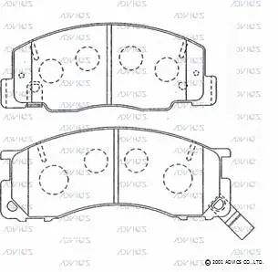 Brake Pad Set, disc brake (SN897P)