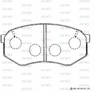 Brake Pad Set, disc brake (A1N020)