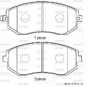 Brake Pad Set, disc brake (SN915P)