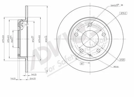 Brake Disc (E6R215B)