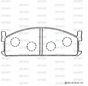 Brake Pad Set, disc brake (SN230)