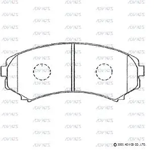 Brake Pad Set, disc brake (SN107)