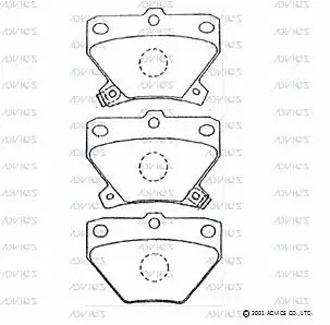Brake Pad Set, disc brake (A2N007)