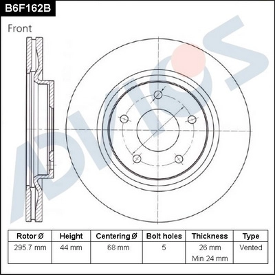 Brake Disc (B6F162B)