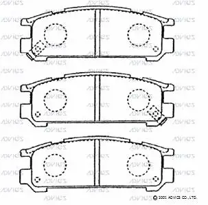 Brake Pad Set, disc brake (F2N012)