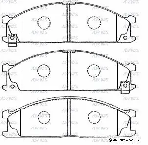 Brake Pad Set, disc brake (SN575P)